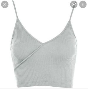Topshop | Wrap Cropped Tank Top